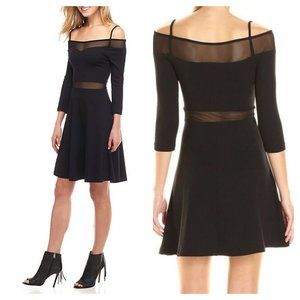 FRENCH CONNECTION Jersey Party Dress Mesh Sz 6